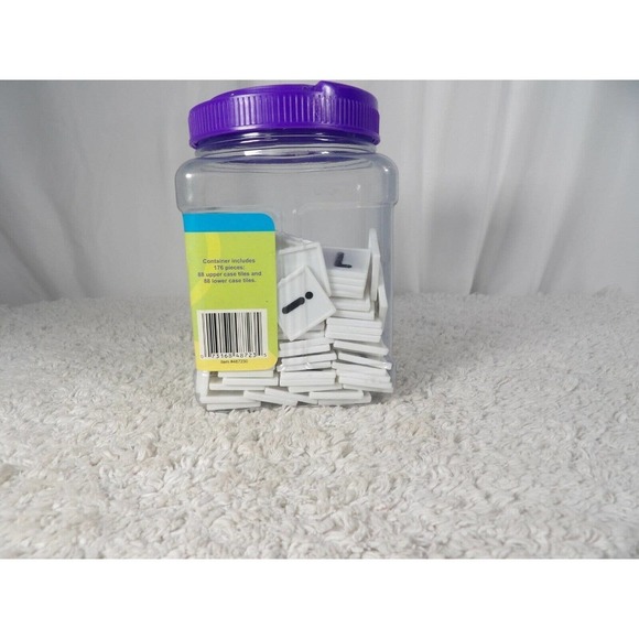 Learning Playground 487230 Upper & Lower Case Letter Tile 176 Piece Learning Set - Picture 4 of 5